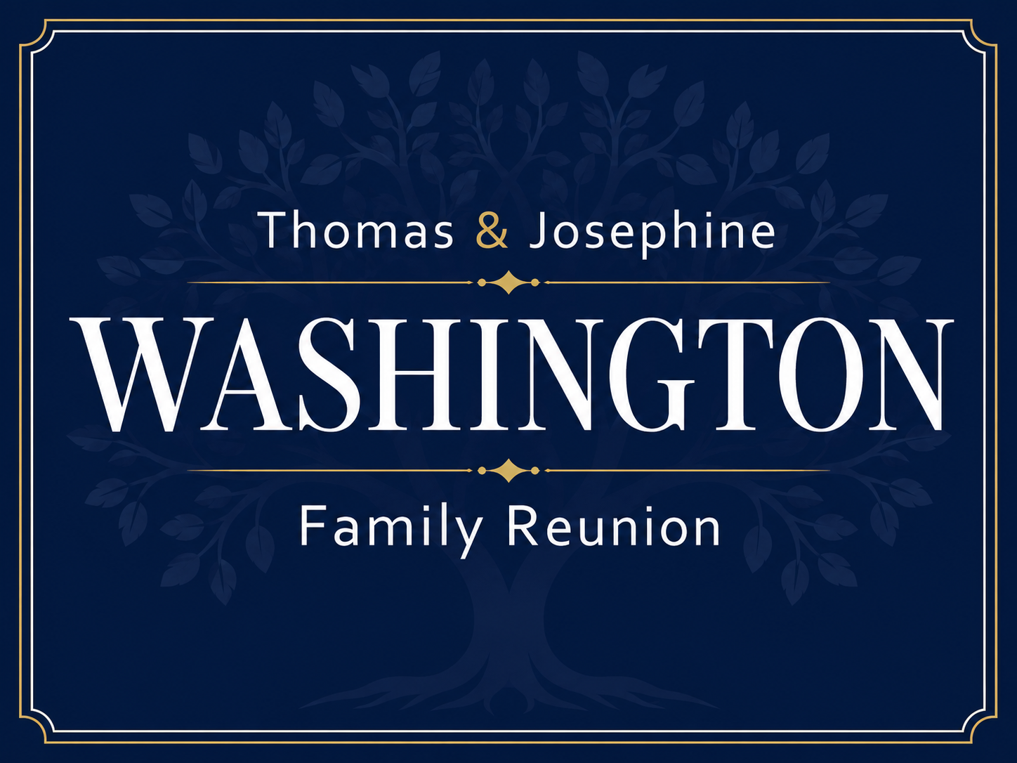 Thomas & Josephine Washington Family Reunion